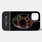 Neon-Pop-Art Happy Ostereier mit Monogram! Tasche- Case-Mate iPhone Hülle (Rückseite (Horizontal))