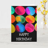 Neon Pop Art Karte (Gelbe Blume)