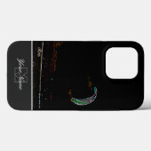 Neon-Pop-Art Kitesurfer in Buggy mit Monogram! Case-Mate iPhone Hülle (Rückseite (Horizontal))