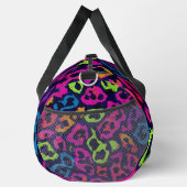 Neon Pop Art Leopard Print Duffle Bag (Rechts)