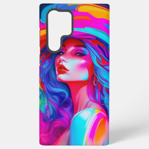 Neon Pop Art Portrait Samsung Galaxy Hülle