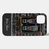 Neon-Pop-Art Retro Kaugummi mit Monogram! Case-Mate iPhone Hülle (Rückseite (Horizontal))