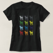 Neon Pop Art Retro Sphynx Cat Pet Geschenk T-Shirt (Design vorne)