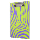 Neon Pop Art Zebramuster Klemmbrett (Links)