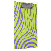 Neon Pop Art Zebramuster Klemmbrett (Rechts)