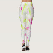 Neon Pop Chaos Leggings - Bold Abstrakt Street Vib (Rückseite)