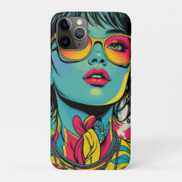 Neon Pop Diva Portrait - Bold & Vibranno Retro Art Case-Mate iPhone Hülle