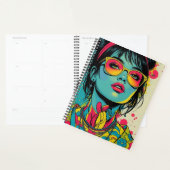 Neon Pop Diva Portrait - Bold & Vibranno Retro Art Planer (Anzeige)
