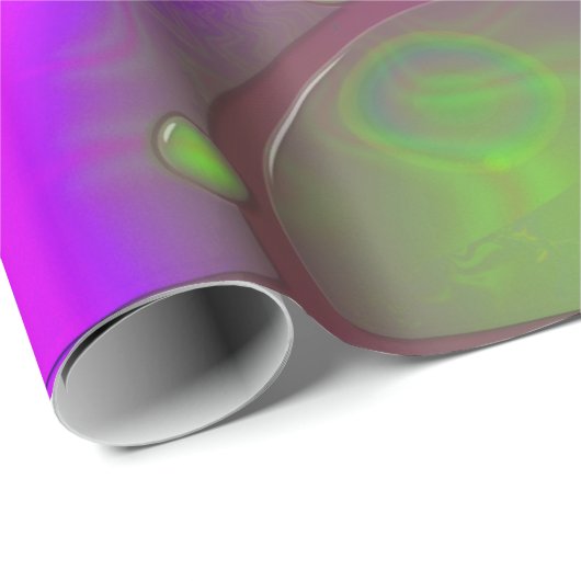Neon Pop Paper Psychedelic Geschenkpapier (Rolleneckpunkt)