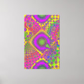Neon Pop Paper Psychedelic Leinwanddruck (Vorderseite)
