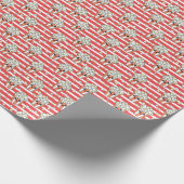 Neon Popcorn Kindermuster Geschenkpapier (Ecke)