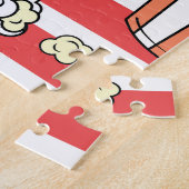 Neon Popcorn Kindermuster Puzzle (Seite)