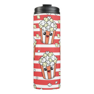 Neon Popcorn Kindermuster Thermosbecher