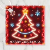 Neon Popular Christmas Holiday Collection Geschenkanhänger (Vorderseite)