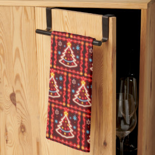 Neon Popular Christmas Holiday Collection Geschirrtuch