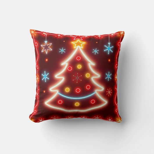 Neon Popular Christmas Holiday Collection Kissen (Vorderseite)