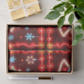 Neon Popular Christmas Holiday Collection Seidenpapier (Geschenk)