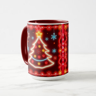 Neon Popular Christmas Holiday Collection Tasse