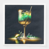 Neon Popular Party Time Personalisiert Serviette (Vorderseite)