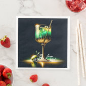 Neon Popular Party Time Personalisiert Serviette (Beispiel)
