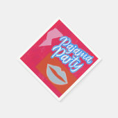 Neon Preppy Pajama Party Serviette (Ecke)