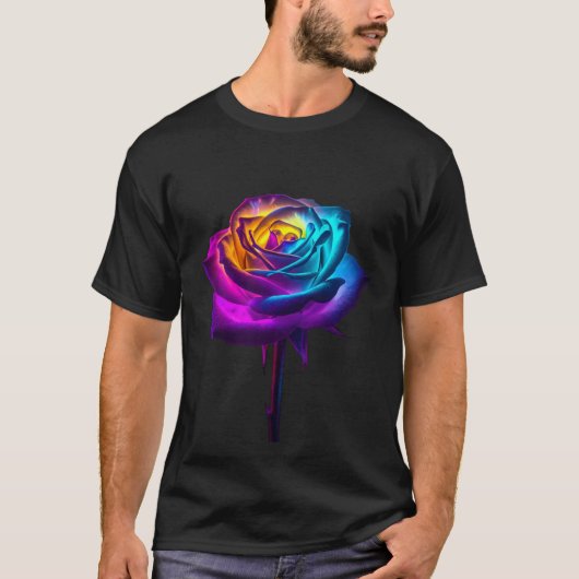 Neon Pride Rose T-Shirt (Vorderseite)