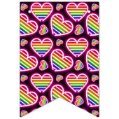 Neon Pride Wimpelkette (Dritte Fahne)
