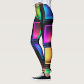Neon Prism Grid Leggings (Links)