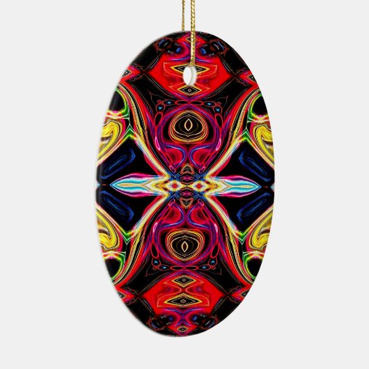 Neon Psychedelic Abstrakt Ornament 1 (Rechts)