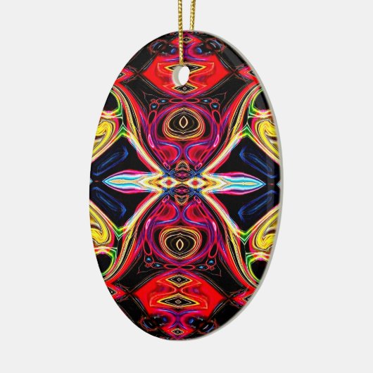 Neon Psychedelic Abstrakt Ornament 1 (Links)