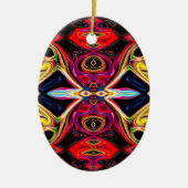 Neon Psychedelic Abstrakt Ornament 1 (Vorne)