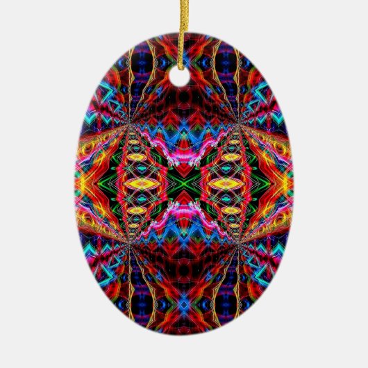 Neon Psychedelic Abstrakt Ornament 2 (Vorne)