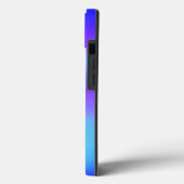 Neon Psychedelic Blue Lila Swirl Case-Mate iPhone Hülle (Rückseite / Links)