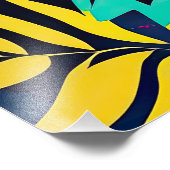 ✨ Neon Psychedelic Cat – Pop Art Design 🎨🐱 Fotodruck (Ecke)