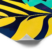 ✨ Neon Psychedelic Cat – Pop Art Design 🎨🐱 Poster (Ecke)