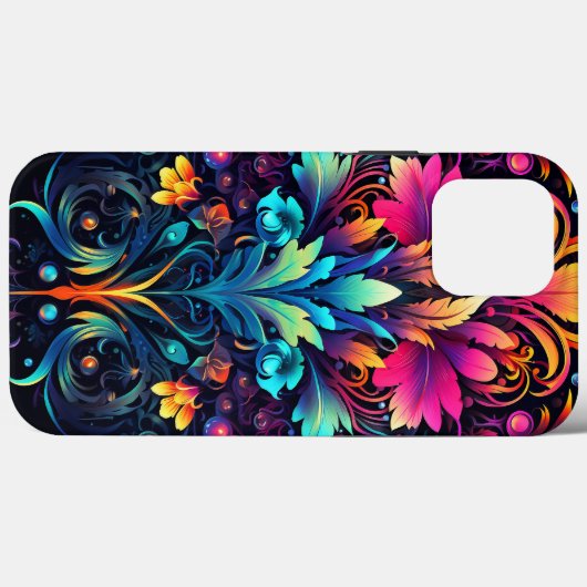Neon Psychedelic Decopunk Design Nr. 900 Case-Mate iPhone Hülle (Rückseite (Horizontal))