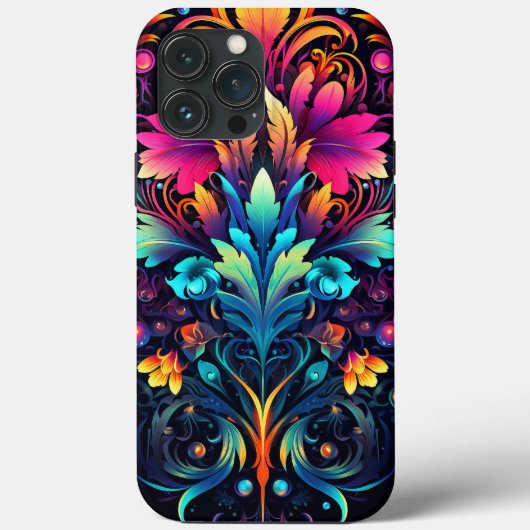 Neon Psychedelic Decopunk Design Nr. 900 Case-Mate iPhone Hülle (Rückseite)