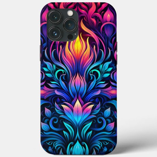 Neon Psychedelic Decopunk Design Nr. 908 Case-Mate iPhone Hülle (Rückseite)
