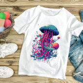 Neon Psychedelic Jellyfish: Vibrannt Aquatic Rhaps T-Shirt