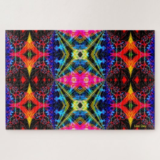 Neon Psychedelic Jigsaw Puzzle 1 (Horizontal)