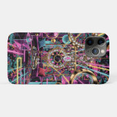 Neon Psychedelic Luxury Lounge Art Case-Mate iPhone Hülle (Rückseite (Horizontal))