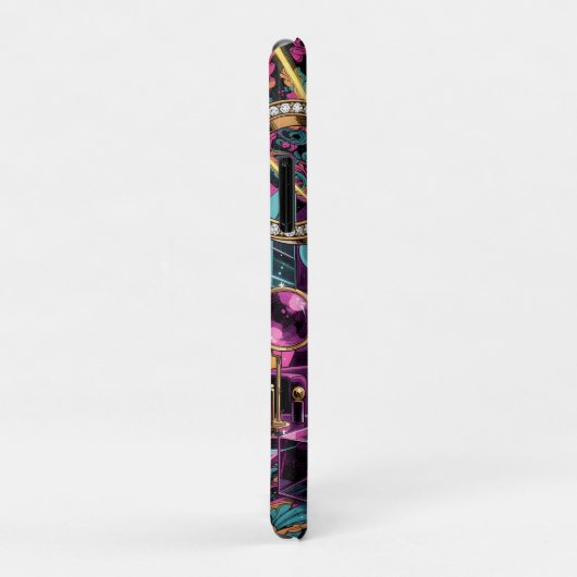 Neon Psychedelic Luxury Lounge Art Case-Mate iPhone Hülle (Hinten/Rechts)