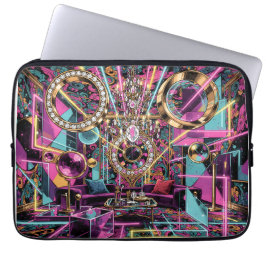 Neon Psychedelic Luxury Lounge Art Laptopschutzhülle