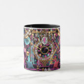 Neon Psychedelic Luxury Lounge Art Tasse (Zentrum)