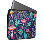 Neon Psychedelic Mushroom Forest Dream Laptopschutzhülle (Vorne Rechts)