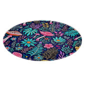 Neon Psychedelic Mushroom Forest Dream Schneidebrett (Ecke)