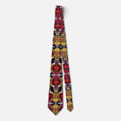Neon Psychedelic Neck Tie Krawatte (Vorderseite)