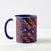 Neon Psychedelic Ripples Tasse (Links)