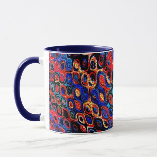 Neon Psychedelic Ripples Tasse (Links)