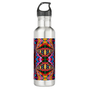 Neon Psychedelic Water Flasche 2 Edelstahlflasche